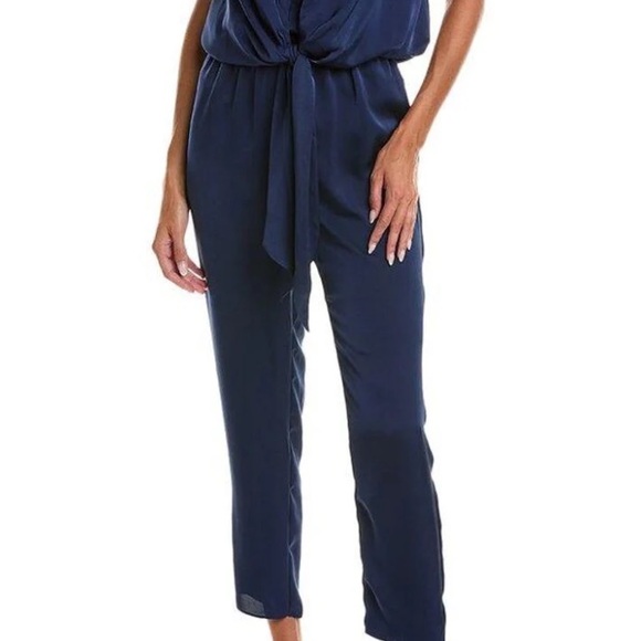New Ramy Brook Dorothy Navy Blue Jumpsuit - Picture 4 of 5